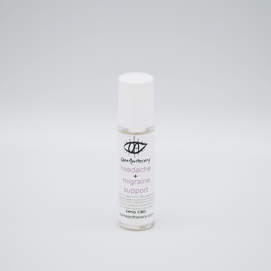 Headache + Migraine Support CBD RollOn OpenApothecary + Magic Mama Co